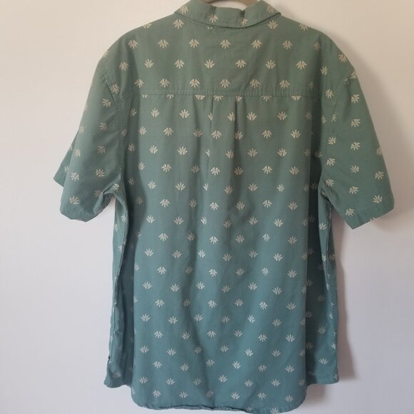 Men's Prana Slim Fit short sleeve agave print casual button-down L - Picture 2 of 7